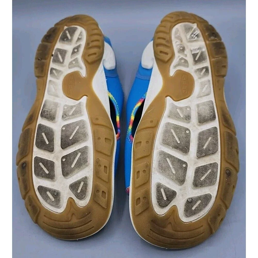 Keen Knotch River Kids Girls Sandals Size 5 Blue Yellow Water Sport Shoes